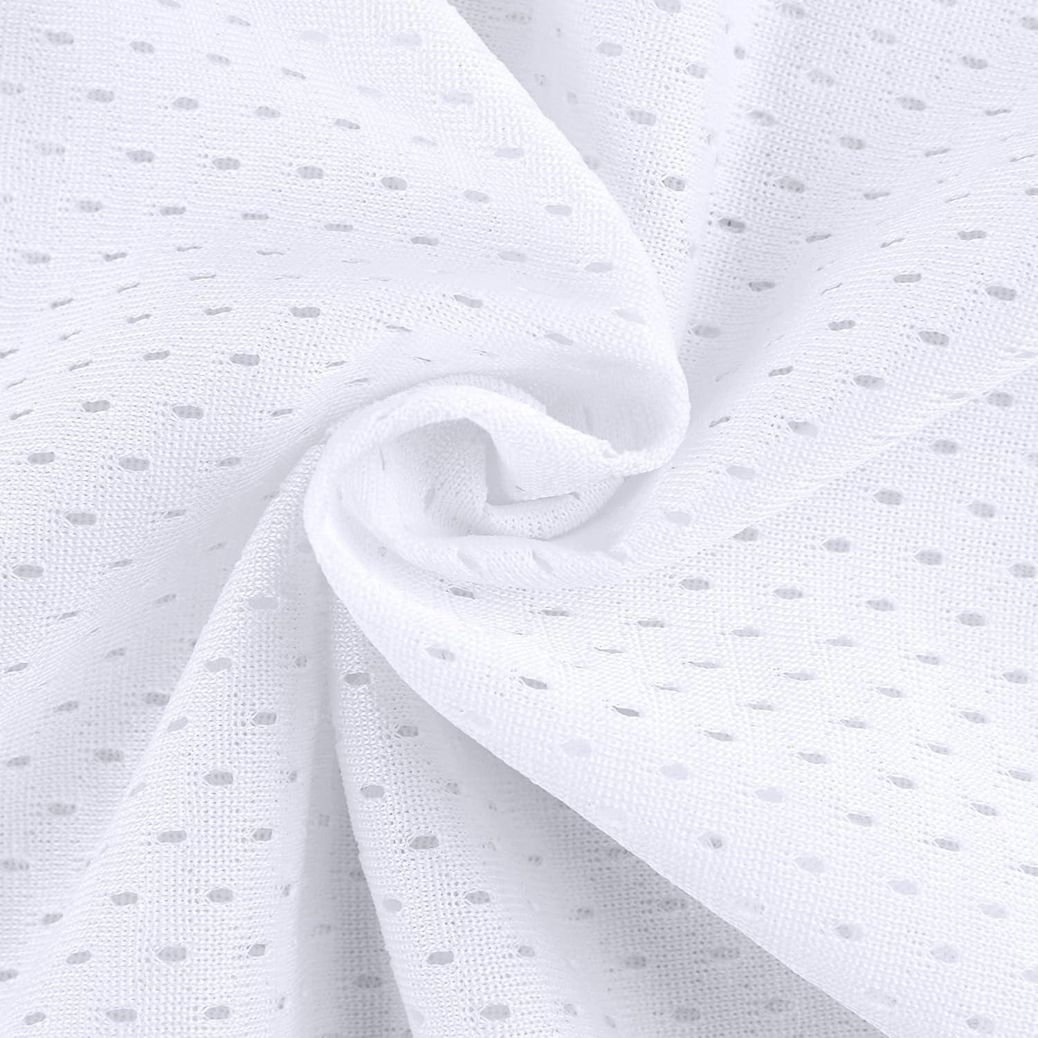 image:imageEALER Blank Football Jersey Mesh Athletic Football Shirt Practice Sports UniformWhite