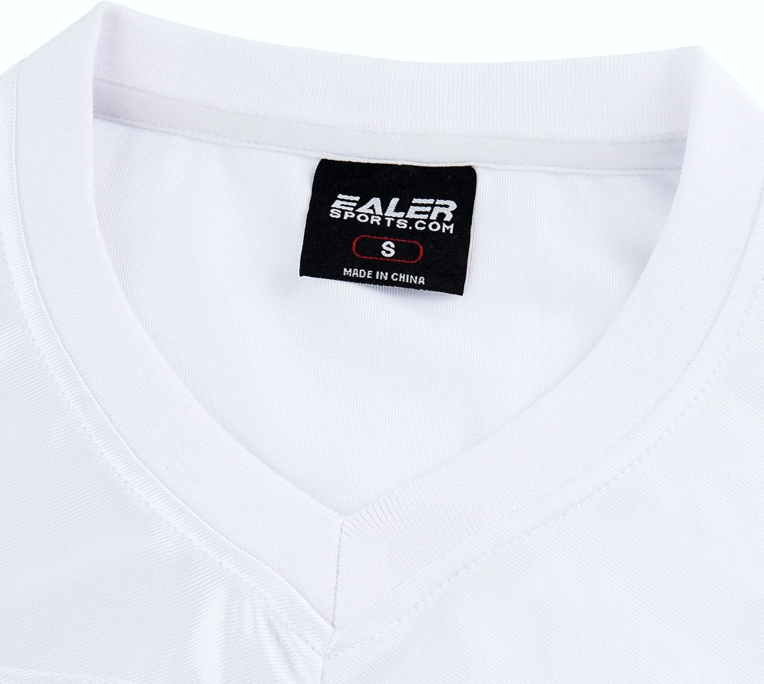 image:imageEALER Blank Football Jersey Mesh Athletic Football Shirt Practice Sports UniformWhite