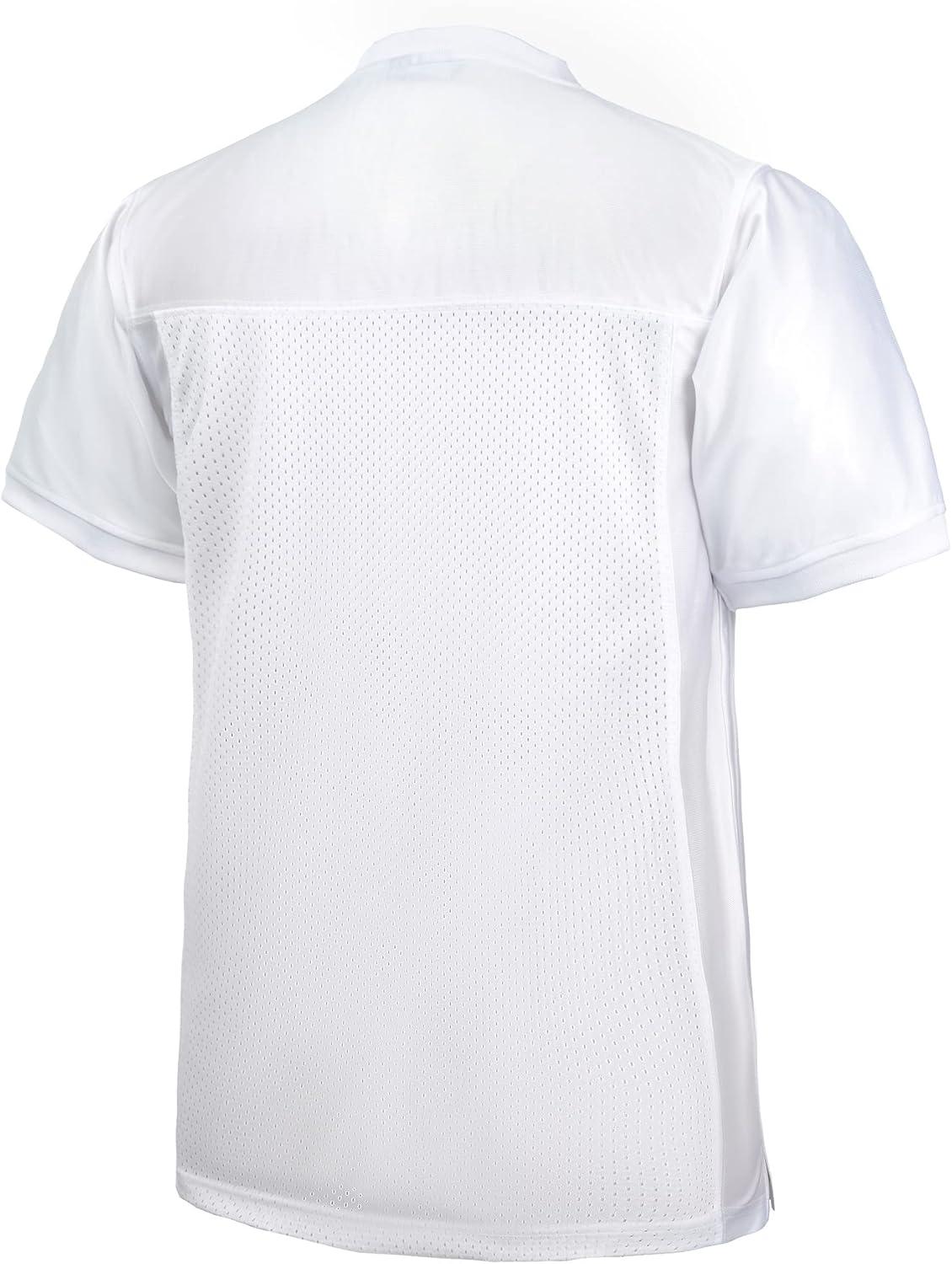 image:imageEALER Blank Football Jersey Mesh Athletic Football Shirt Practice Sports UniformWhite