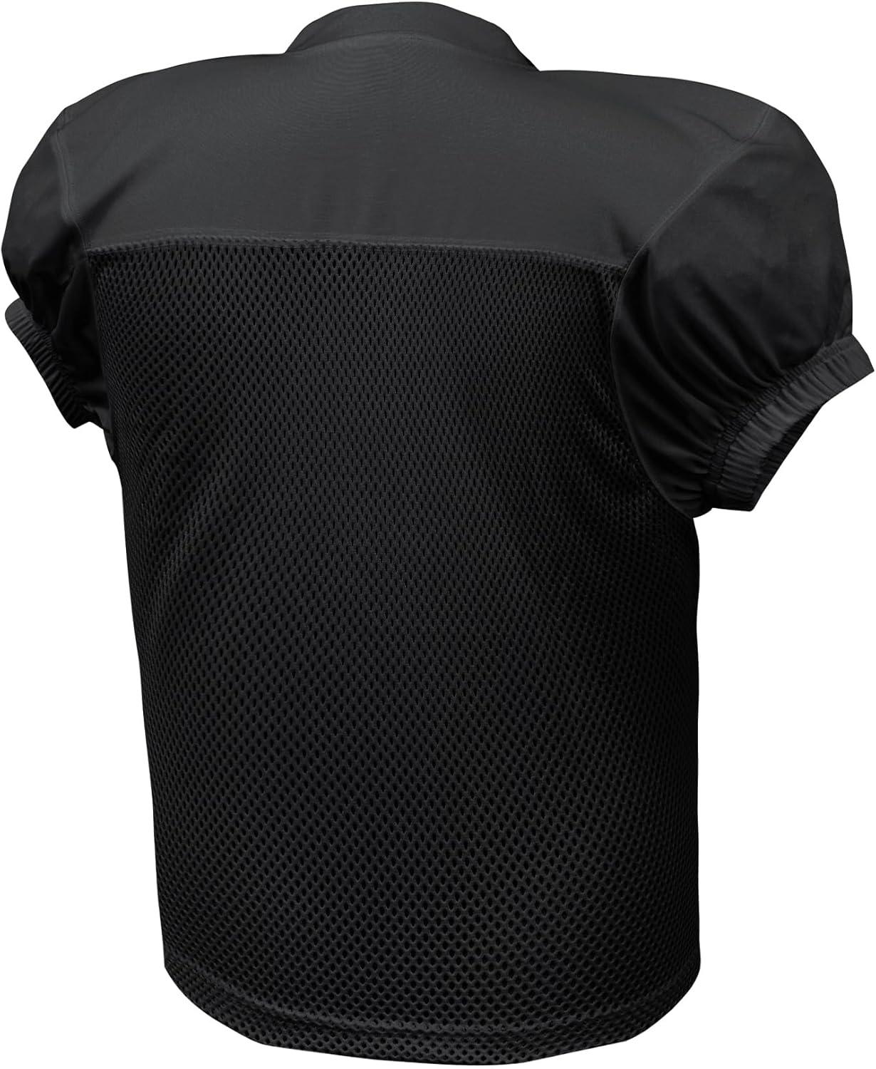 image:imageEALER Boys Youth Stretch Football Practice Jersey Blank Football Jersey Mesh Athletic Football Shirt Practice UniformBlack
