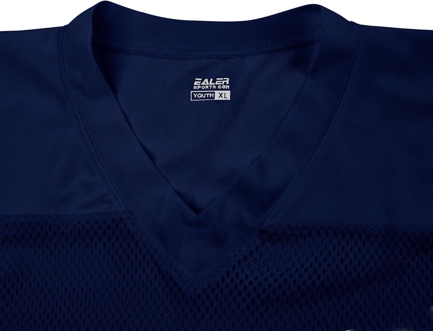 image:imageEALER Boys Youth Stretch Football Practice Jersey Blank Football Jersey Mesh Athletic Football Shirt Practice UniformNavy Blue