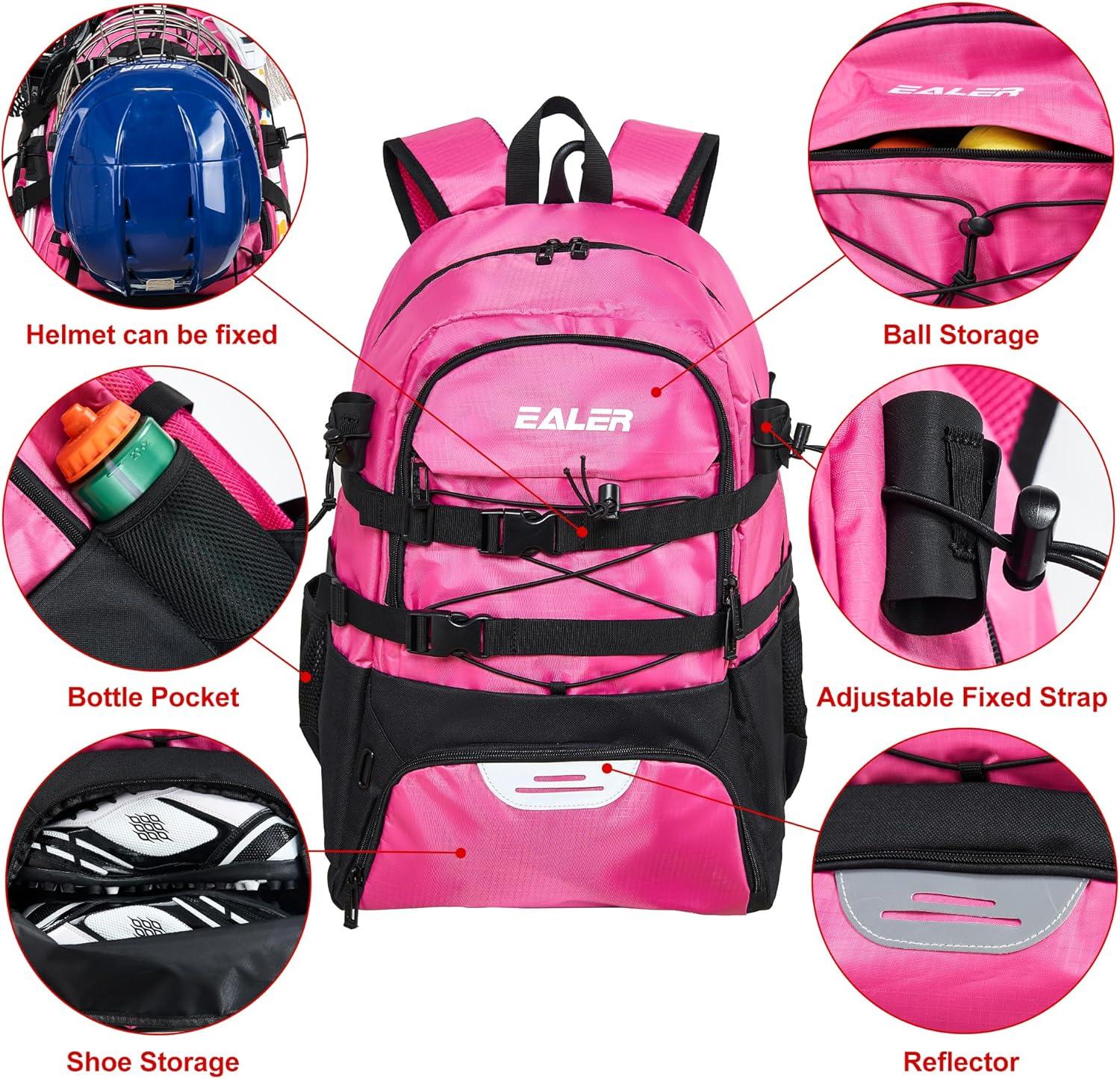 image:imageEALER ELB100 Lacrosse Bag Turf Lacrosse Backpack BagPink