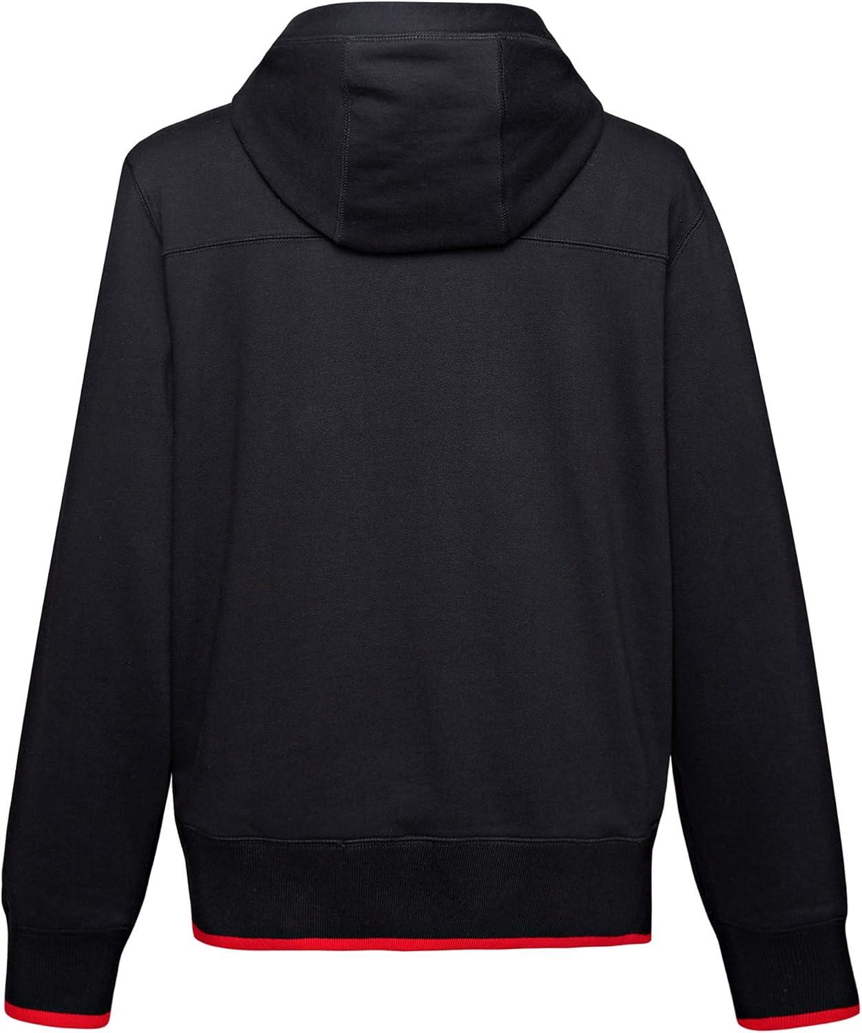 image:imageEALER ESH001 Series Mens Power Blend Fleece Hoodie Long Sleeve Hooded Sweatshirt with Kanga PocketsBlack