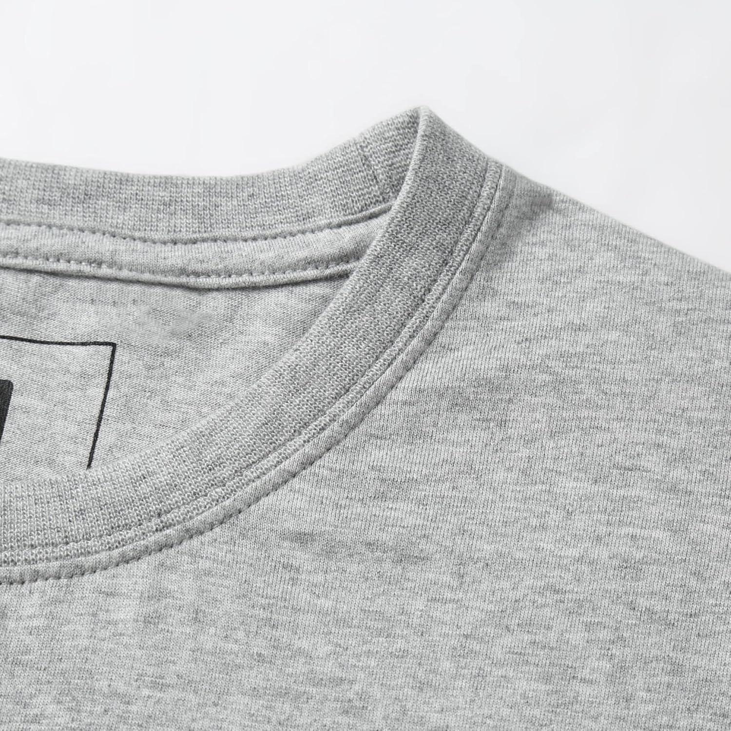image:imageEALER EST200 Series Mens Classic Hockey Logo Short Sleeve Tee Shirt amp 100 Cotton Crew Neck Adult TopsTShirtsGrey