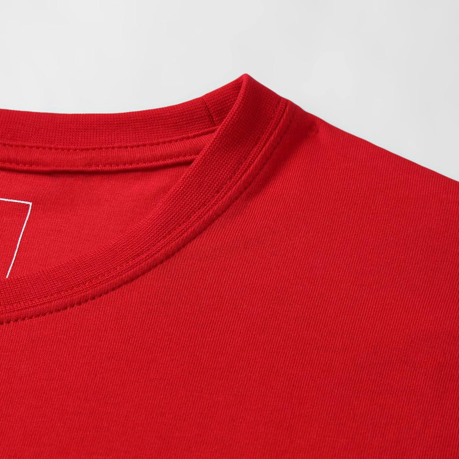 image:imageEALER EST200 Series Mens Classic Hockey Logo Short Sleeve Tee Shirt amp 100 Cotton Crew Neck Adult TopsTShirtsReddefense