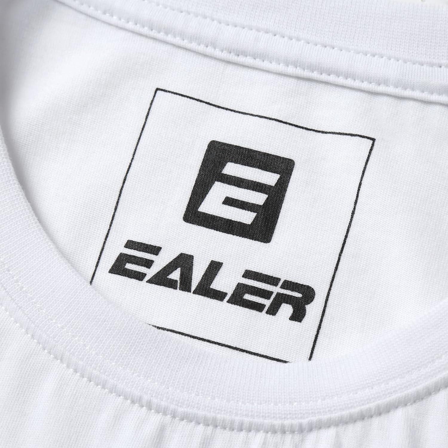 image:imageEALER EST200 Series Mens Classic Hockey Logo Short Sleeve Tee Shirt amp 100 Cotton Crew Neck Adult TopsTShirtsWhite