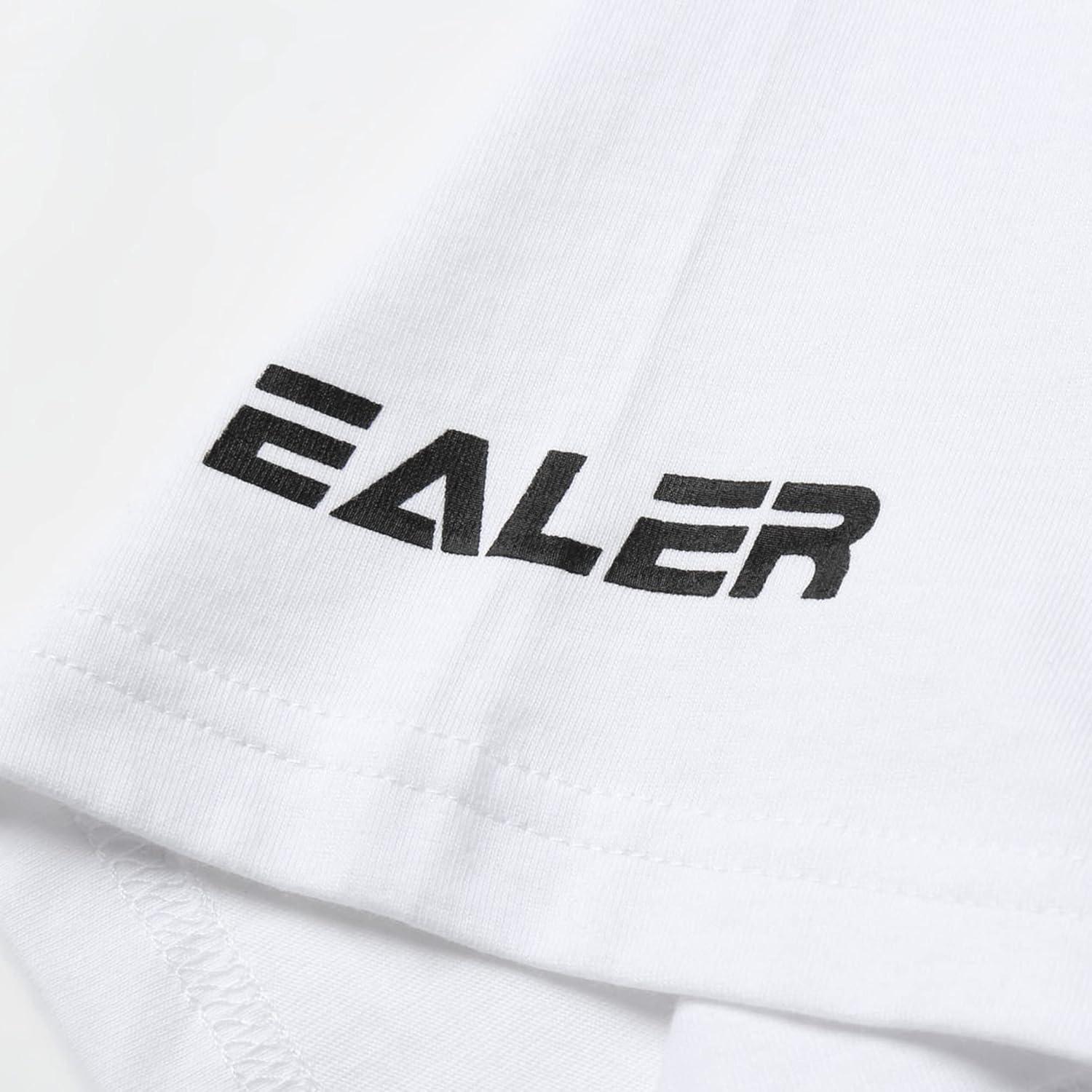 image:imageEALER EST200 Series Mens Classic Hockey Logo Short Sleeve Tee Shirt amp 100 Cotton Crew Neck Adult TopsTShirtsWhite