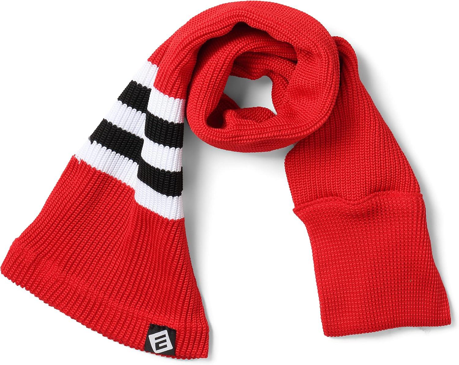 image:imageEALER HAS200 Series Mens Winter Knit Striped ColdproofWarm Scarf Unique Design Dont Have to Worry About How to Wear003red