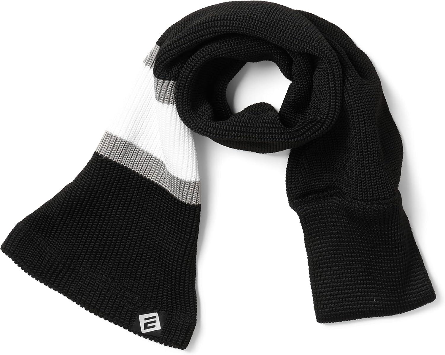 image:imageEALER HAS200 Series Mens Winter Knit Striped ColdproofWarm Scarf Unique Design Dont Have to Worry About How to Wear012black