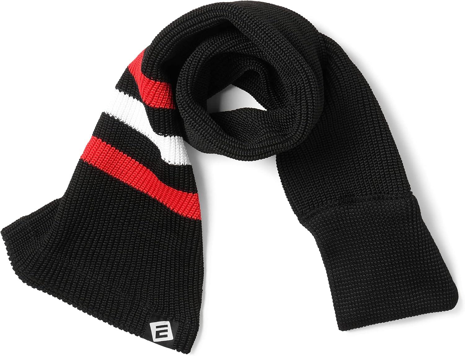 image:imageEALER HAS200 Series Mens Winter Knit Striped ColdproofWarm Scarf Unique Design Dont Have to Worry About How to Wear019black
