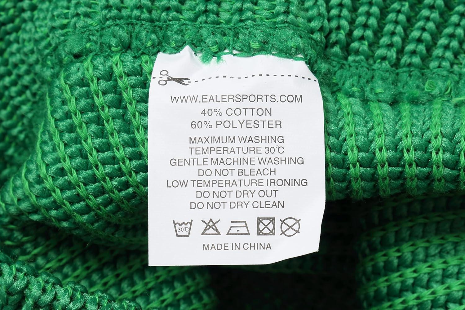 image:imageEALER HAS200 Series Mens Winter Knit Striped ColdproofWarm Scarf Unique Design Dont Have to Worry About How to Wear090green