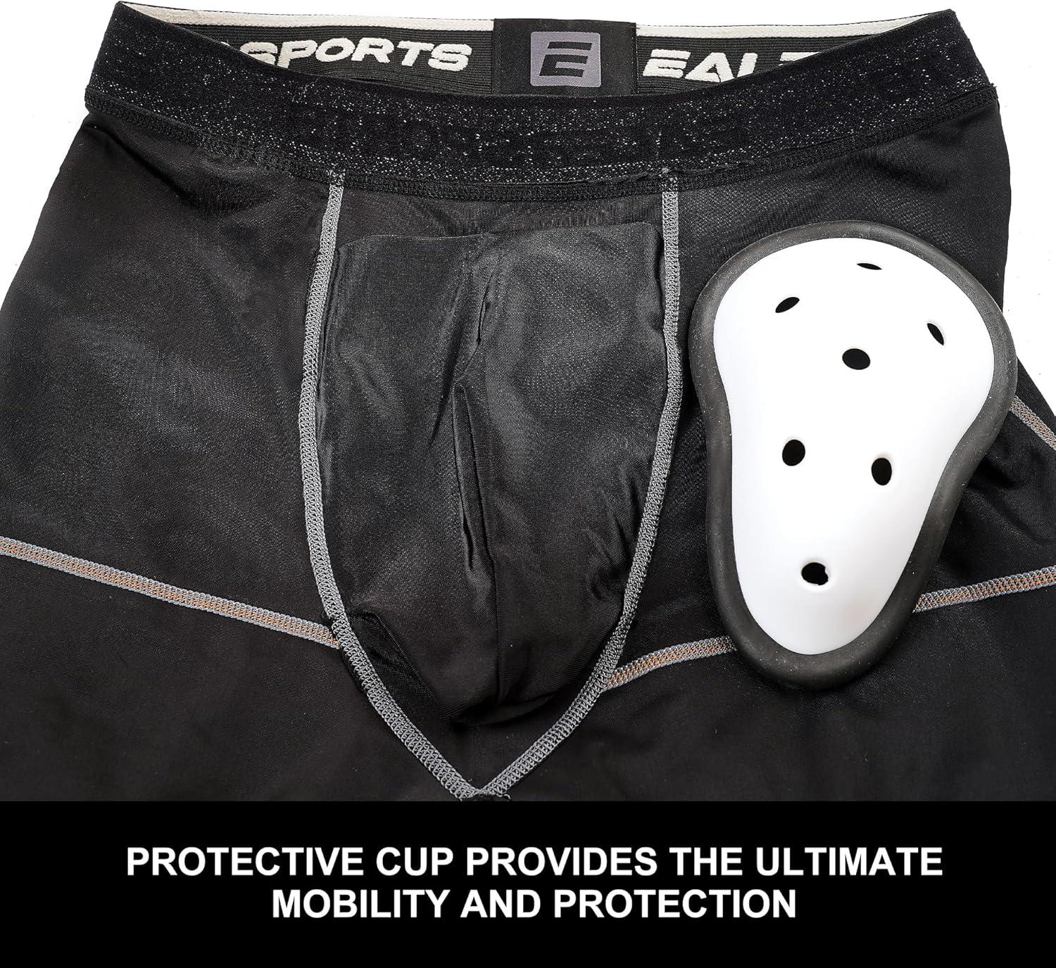 image:imageEALER HPC900 Pro Compression Hockey Pants CutResistant with Core Protective BioFlex Cup Hockey Jock for Men amp Boys