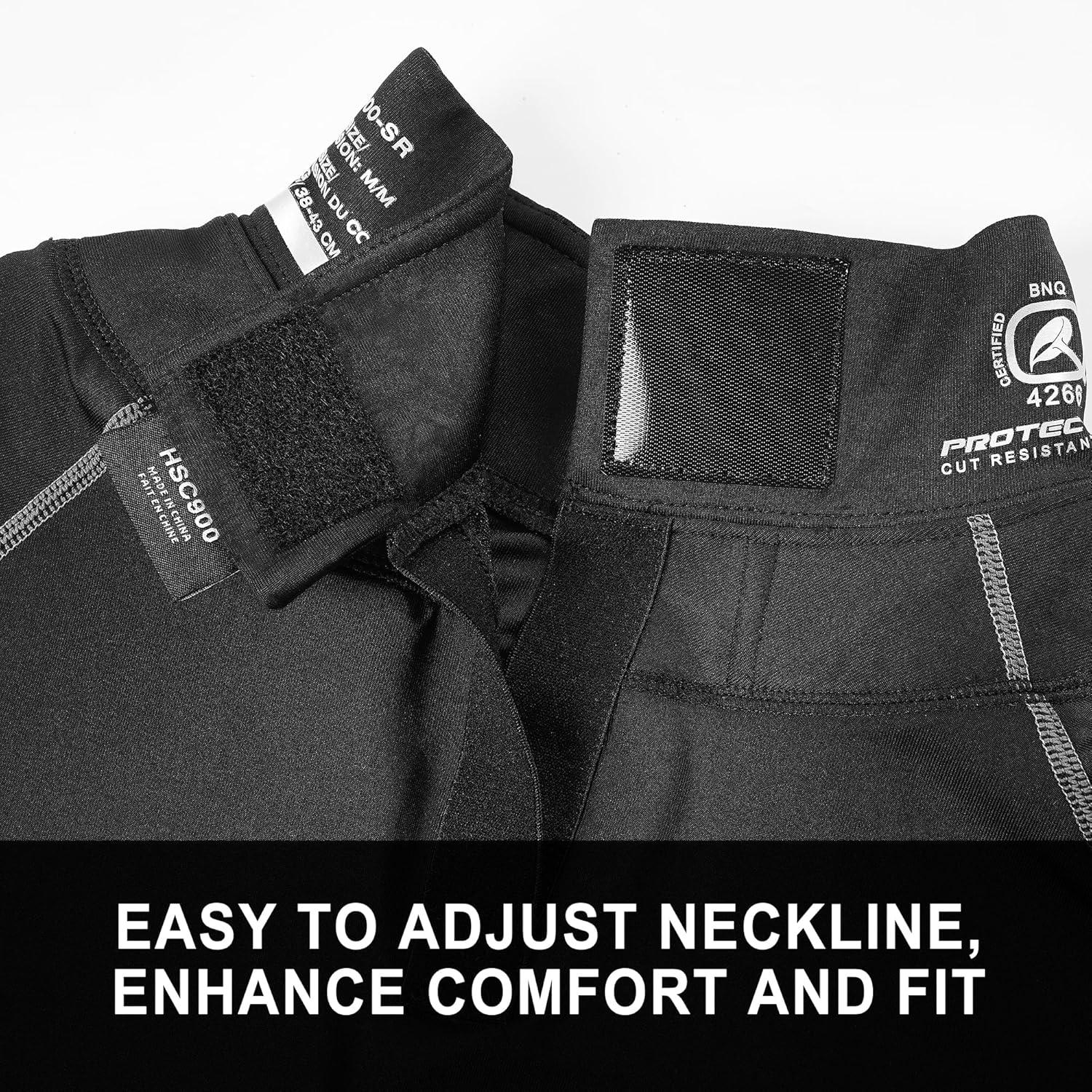 image:imageEALER Hockey Compression Shirt with Neck Guard Neck Protect Long Sleeve ShirtHsc900men