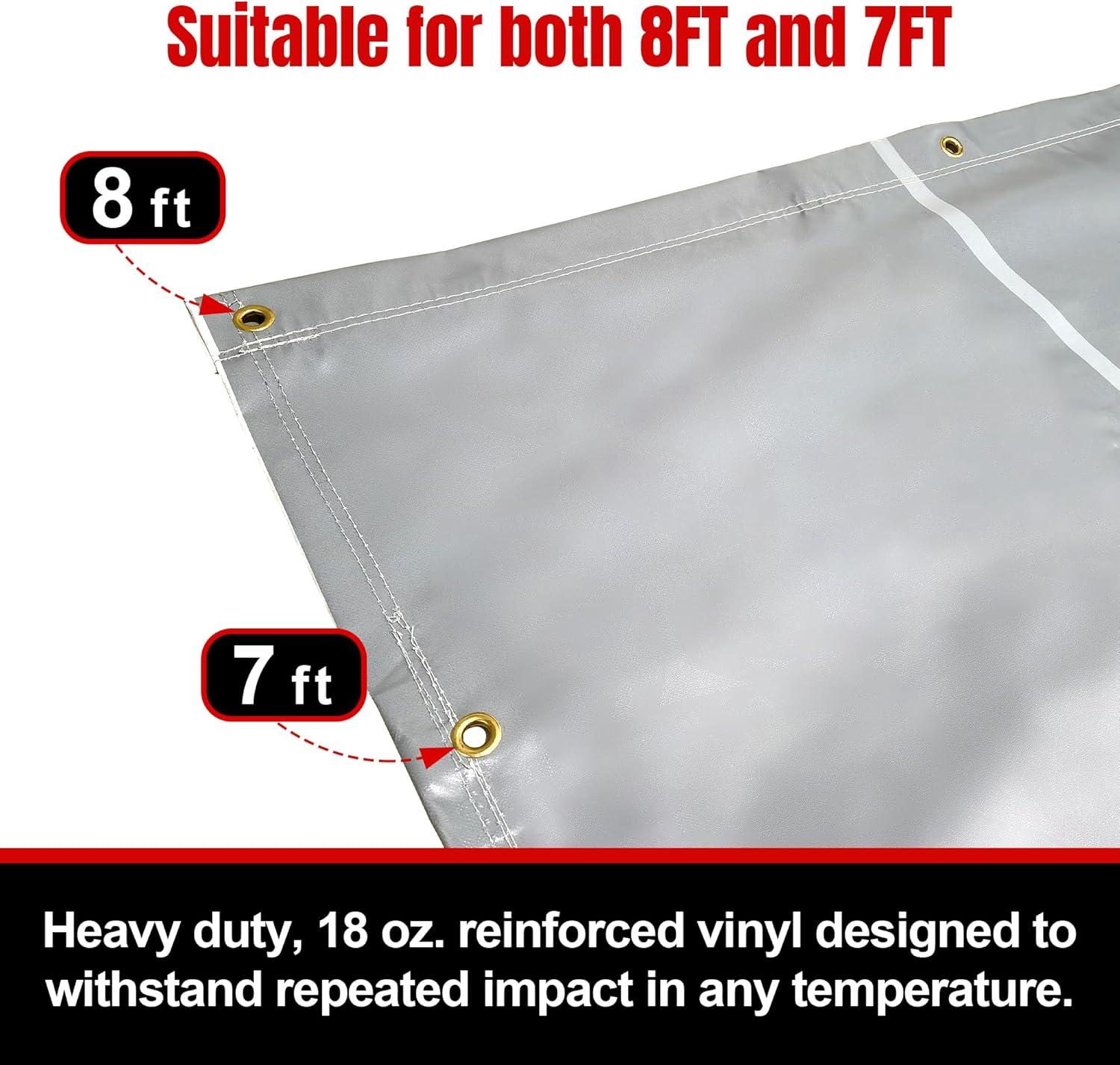 image:imageEALER Hockey Shooting Tarp 7x10 FT amp 78x16 FT in 1 Heavy Duty Goalie Target for Ice amp Street Practice TearProof Builtin Shooter Tutor Net Replacement for Garage Wall Protection78 x 16 in 1