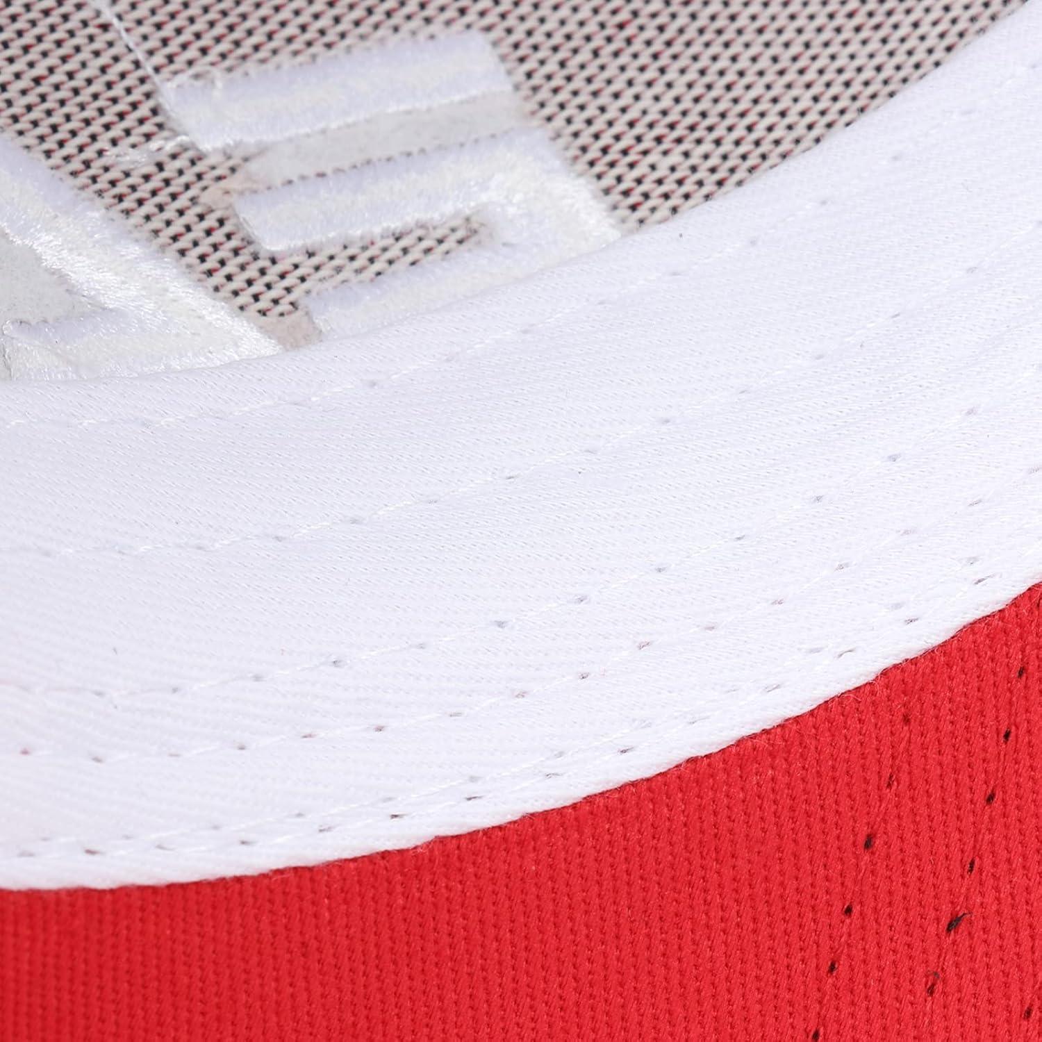 image:imageEALER Mens Rugged Adjustable Trucker Hat Professional Snapback Athletic Mesh Baseball CapEsc005red