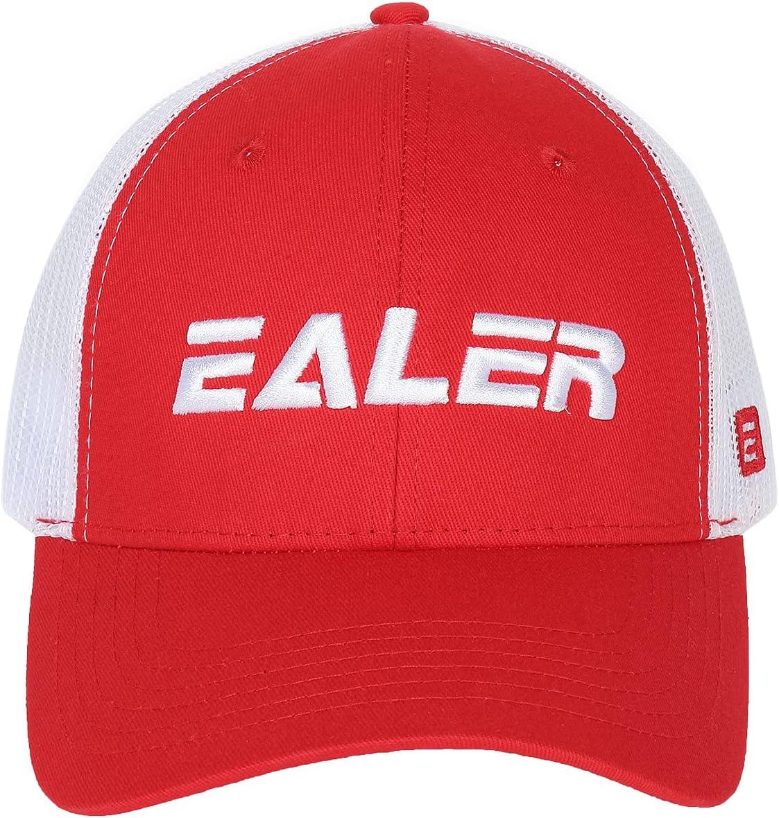 image:imageEALER Mens Rugged Adjustable Trucker Hat Professional Snapback Athletic Mesh Baseball CapEsc005red