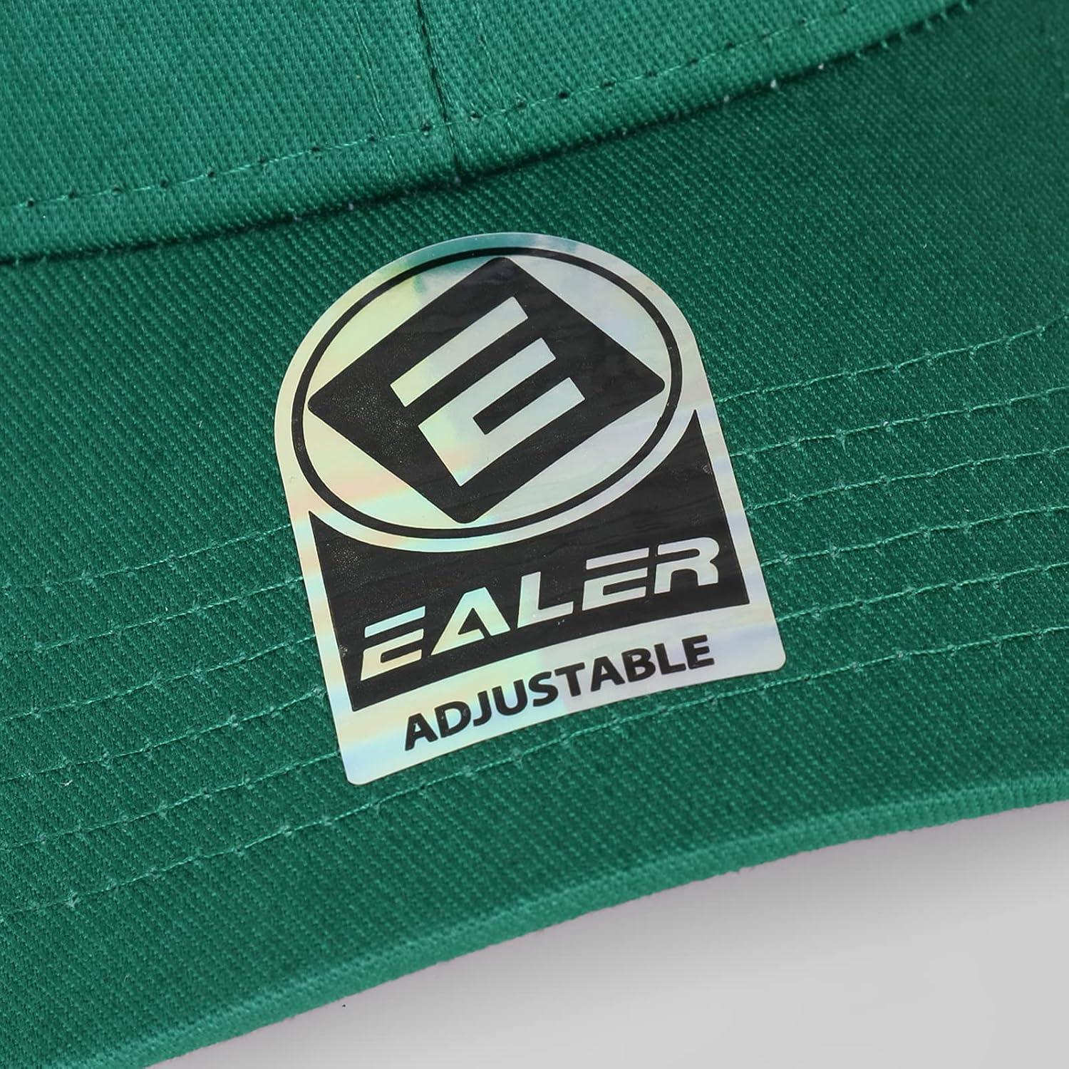 image:imageEALER Mens Rugged Adjustable Trucker Hat Professional Snapback Athletic Mesh Baseball CapEsc007green