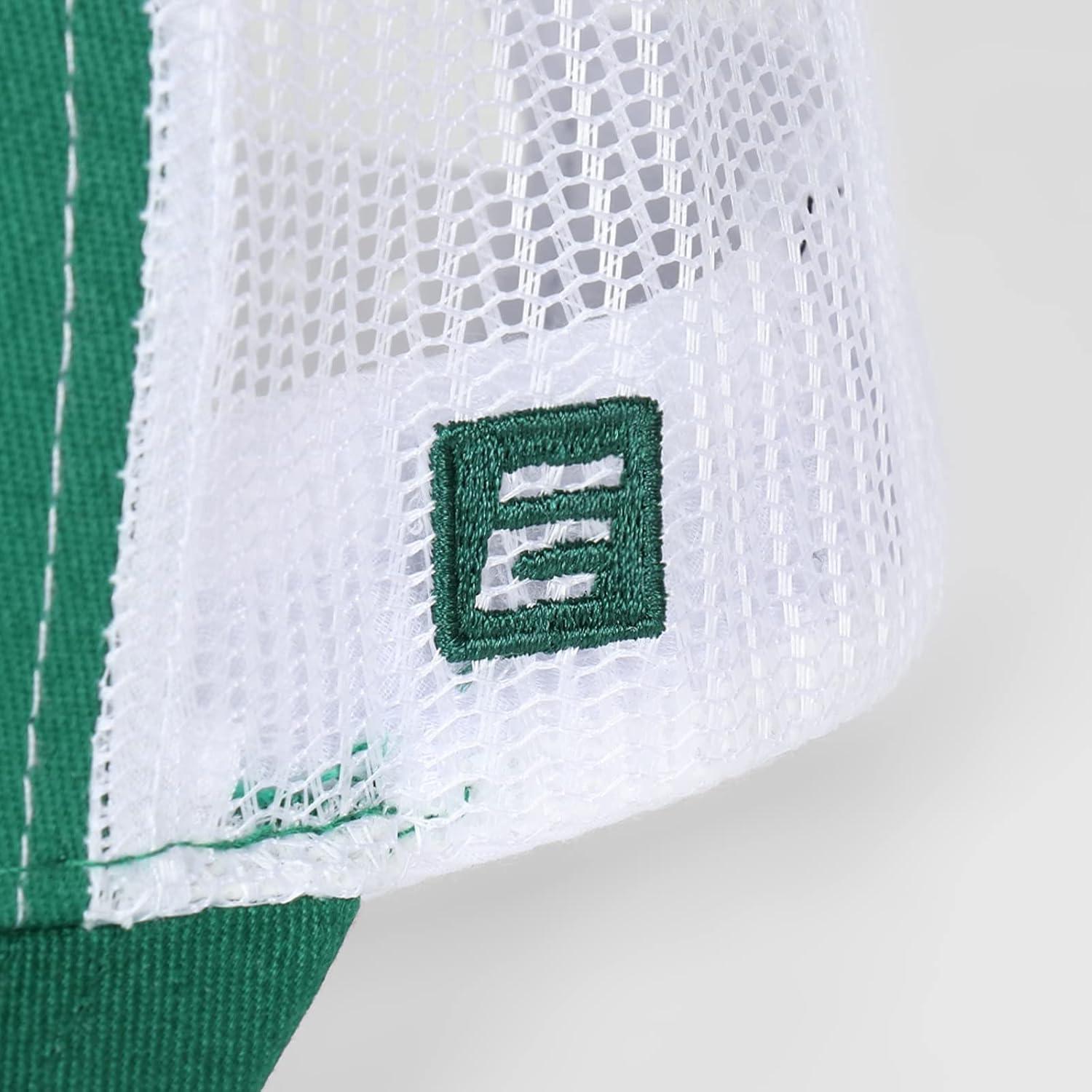 image:imageEALER Mens Rugged Adjustable Trucker Hat Professional Snapback Athletic Mesh Baseball CapEsc007green