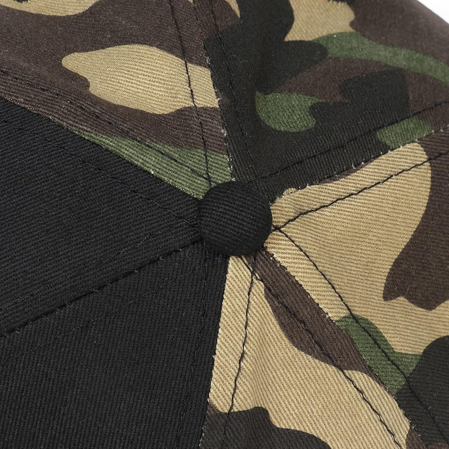 image:imageEALER Mens Rugged Adjustable Trucker Hat Professional Snapback Athletic Mesh Baseball CapEsc008camo