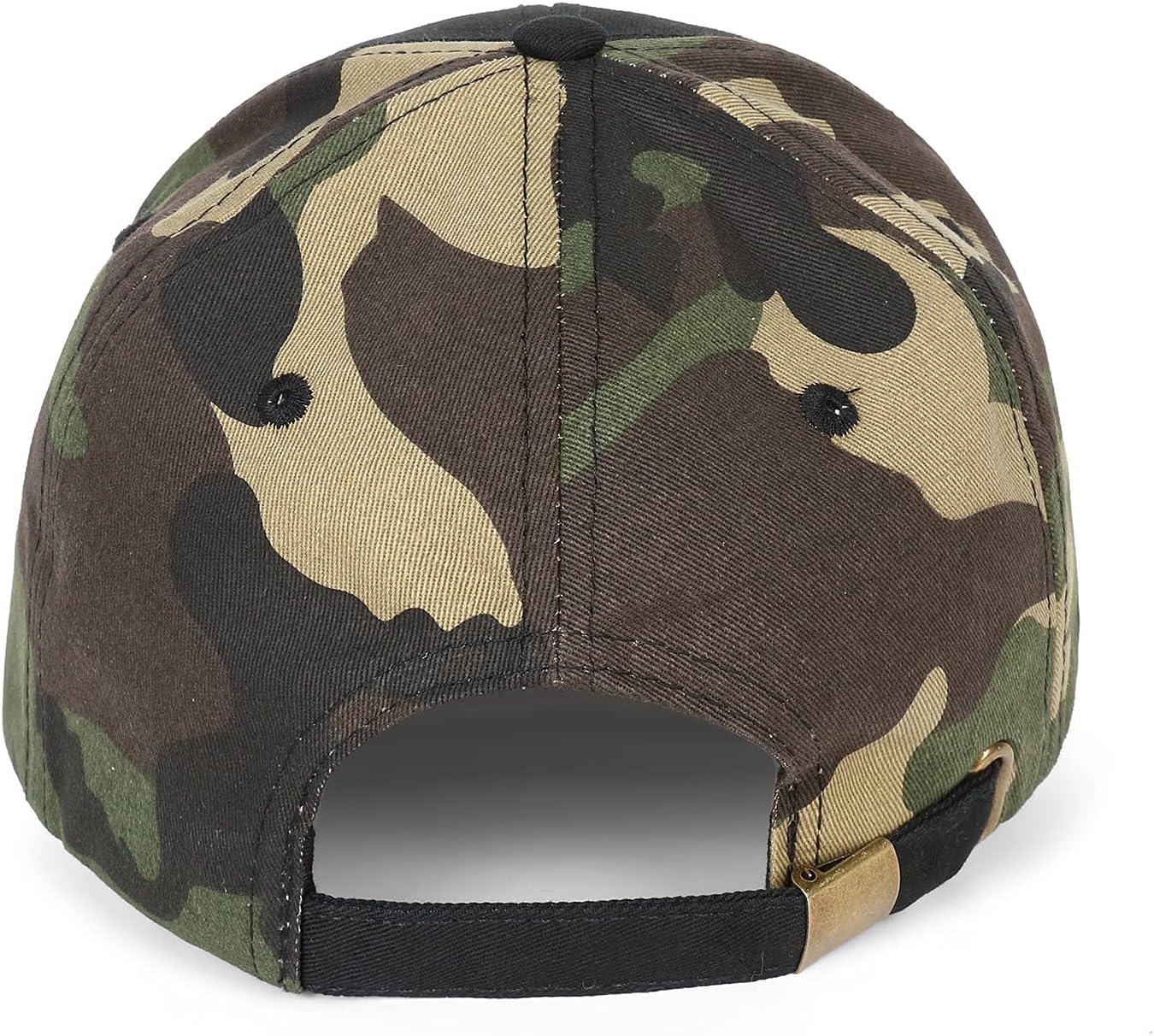 image:imageEALER Mens Rugged Adjustable Trucker Hat Professional Snapback Athletic Mesh Baseball CapEsc008camo