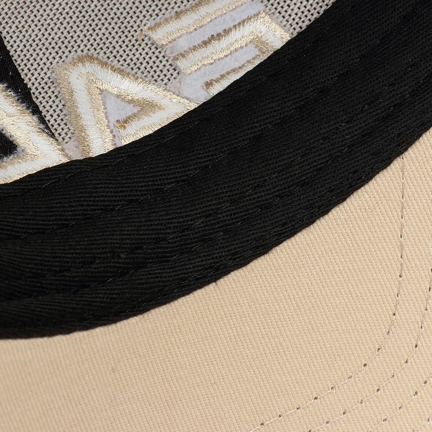 image:imageEALER Mens Rugged Adjustable Trucker Hat Professional Snapback Athletic Mesh Baseball CapEsc016beige