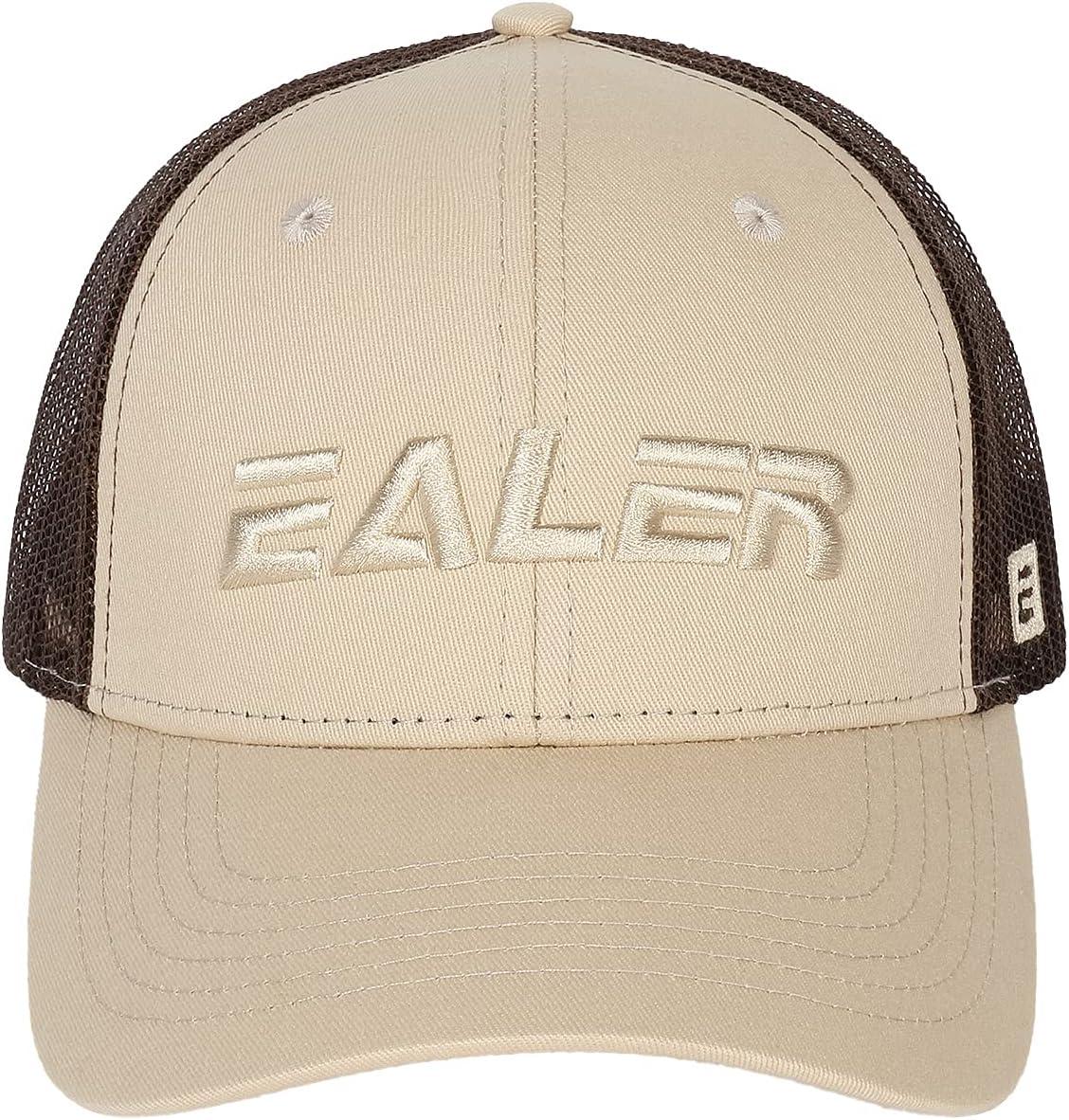 image:imageEALER Mens Rugged Adjustable Trucker Hat Professional Snapback Athletic Mesh Baseball CapEsc016beige