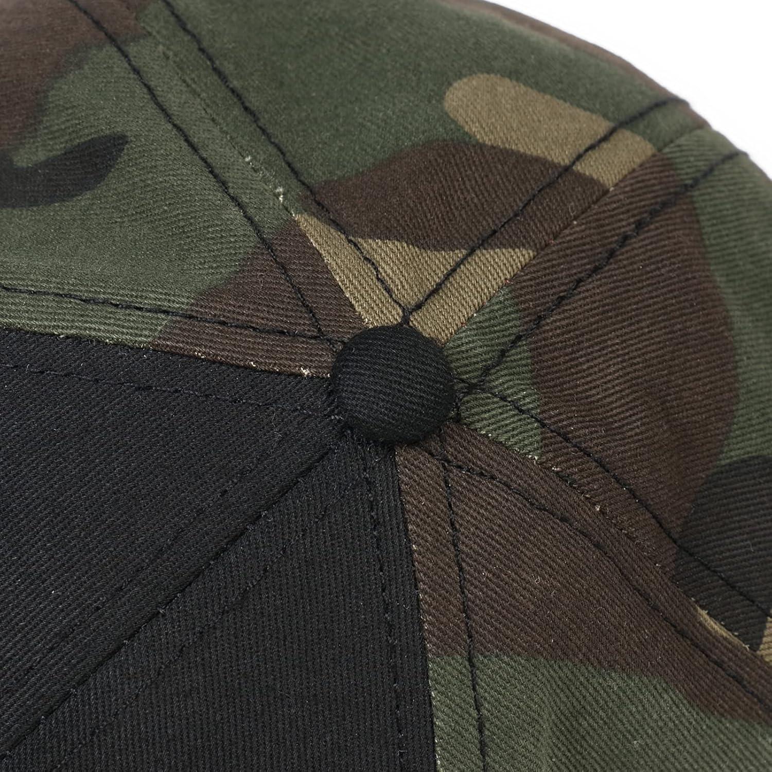 image:imageEALER Mens Rugged Adjustable Trucker Hat Professional Snapback Athletic Mesh Baseball CapEsc508camoblack