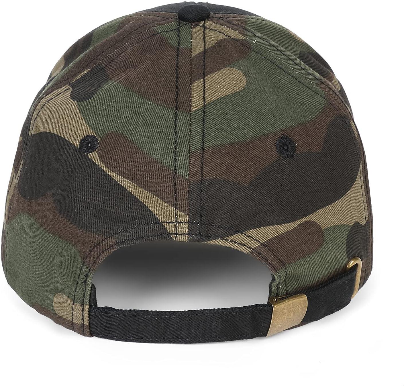 image:imageEALER Mens Rugged Adjustable Trucker Hat Professional Snapback Athletic Mesh Baseball CapEsc508camoblack