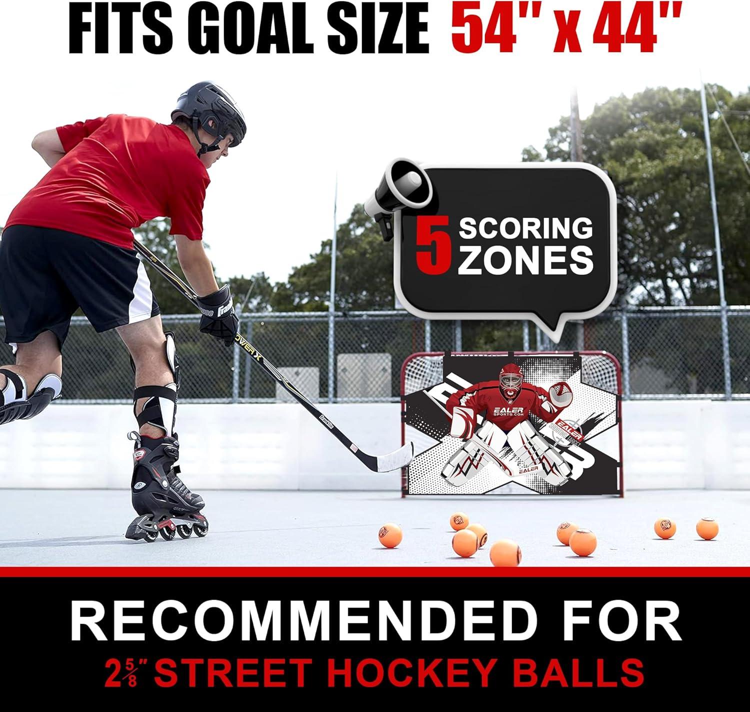 image:imageEALER Portable 54 Steel Street amp Ice Hockey Goal HTG54 Street Hockey Shooting Target HTST2054 Shooting Target