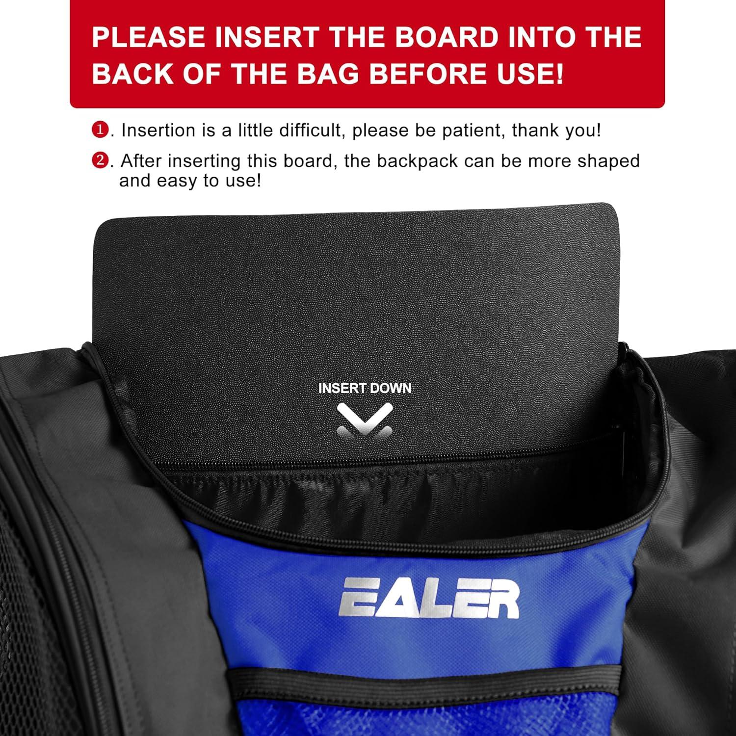 image:imageEALER SBH202 Ice Skate Bag Ice Skating Backpack Roller Skates Ski Boot Bag Ice amp Inline Skate Bag Large Capacity Waterproof Protective GearBlue