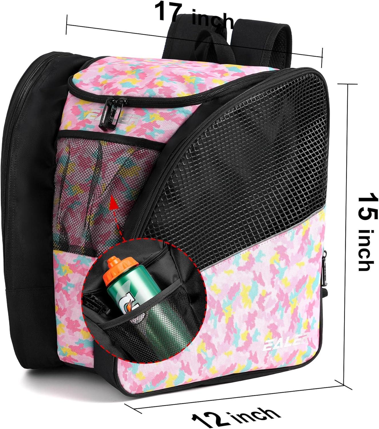image:imageEALER SBH202 Ice Skate Bag Ice Skating Backpack Roller Skates Ski Boot Bag Ice amp Inline Skate Bag Large Capacity Waterproof Protective GearCamouflage