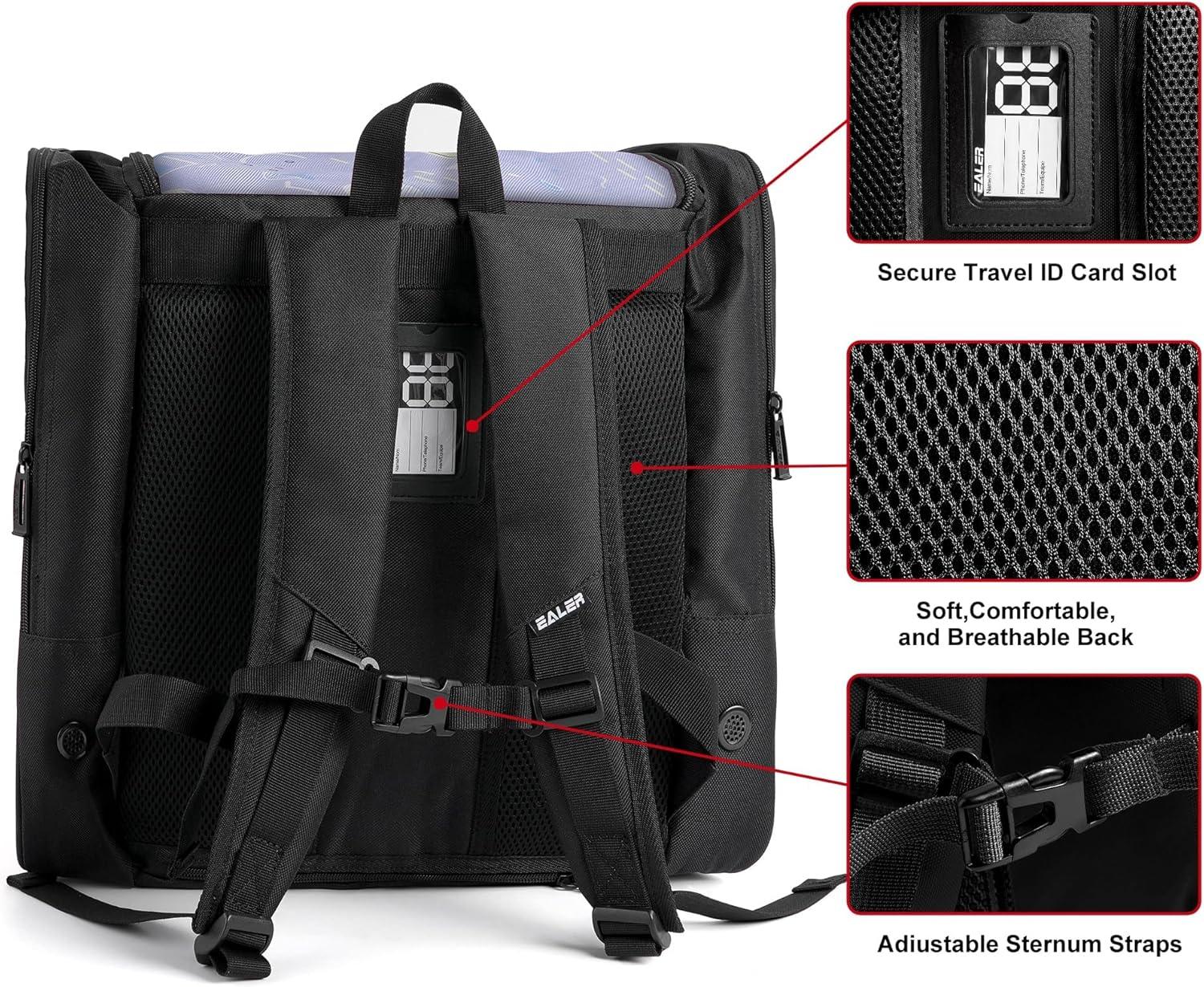 image:imageEALER SBH202 Ice Skate Bag Ice Skating Backpack Roller Skates Ski Boot Bag Ice amp Inline Skate Bag Large Capacity Waterproof Protective Gearpurple