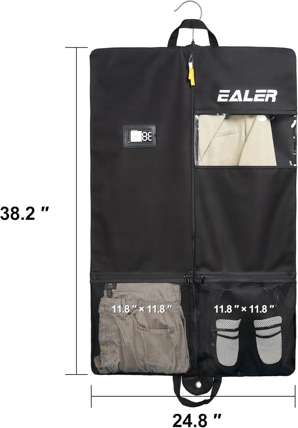 image:imageEaler HAG301 Hockey Individual Garment Bag Heavy Duty Hanging Travel Bag Black Suit Bag