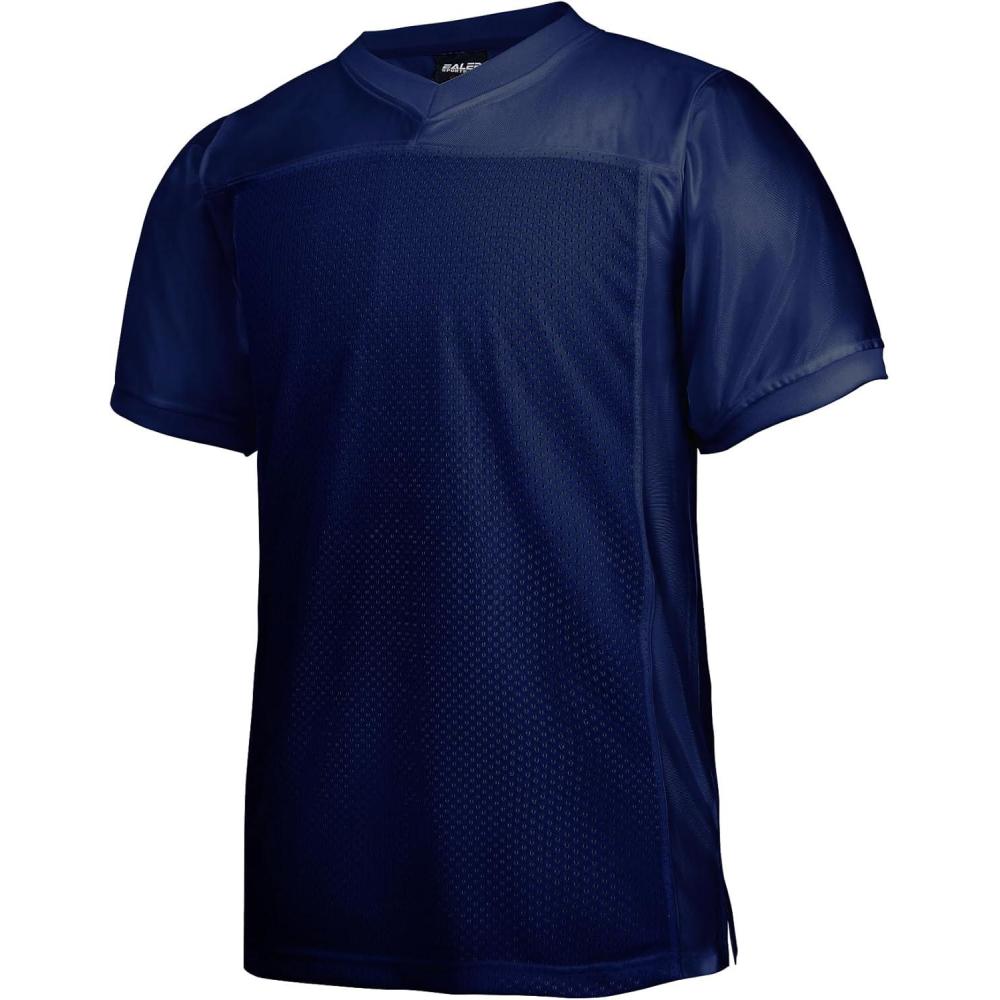 image:imageEALER Blank Football Jersey Mesh Athletic Football Shirt Practice Sports UniformNavy Blue