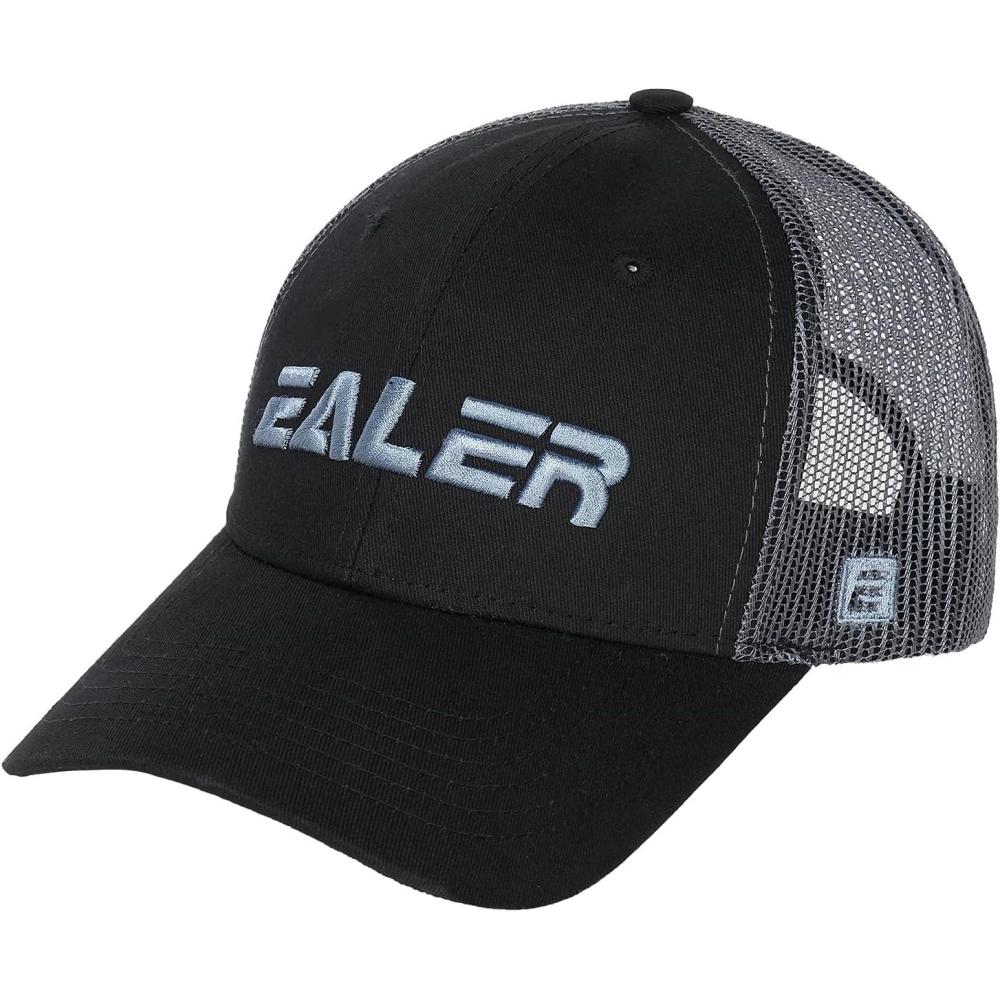 image:imageEALER Mens Rugged Adjustable Trucker Hat Professional Snapback Athletic Mesh Baseball CapEsc001black