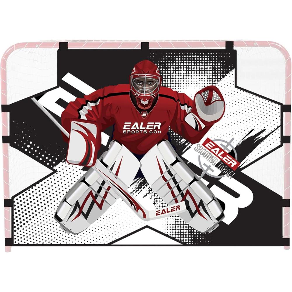 image:imageEALER Portable 54 Steel Street amp Ice Hockey Goal HTG54 Street Hockey Shooting Target HTST2054 Shooting Target