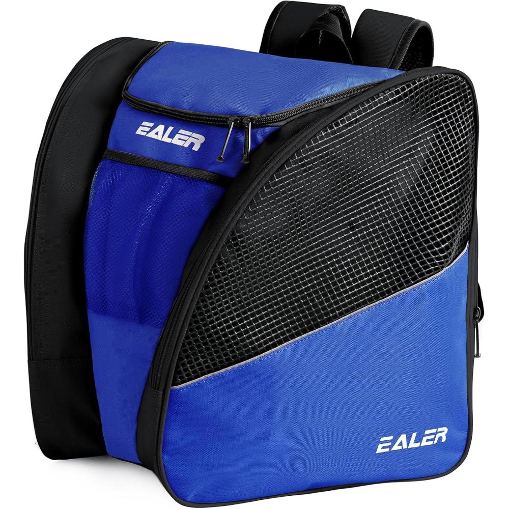 image:imageEALER SBH202 Ice Skate Bag Ice Skating Backpack Roller Skates Ski Boot Bag Ice amp Inline Skate Bag Large Capacity Waterproof Protective GearBlue