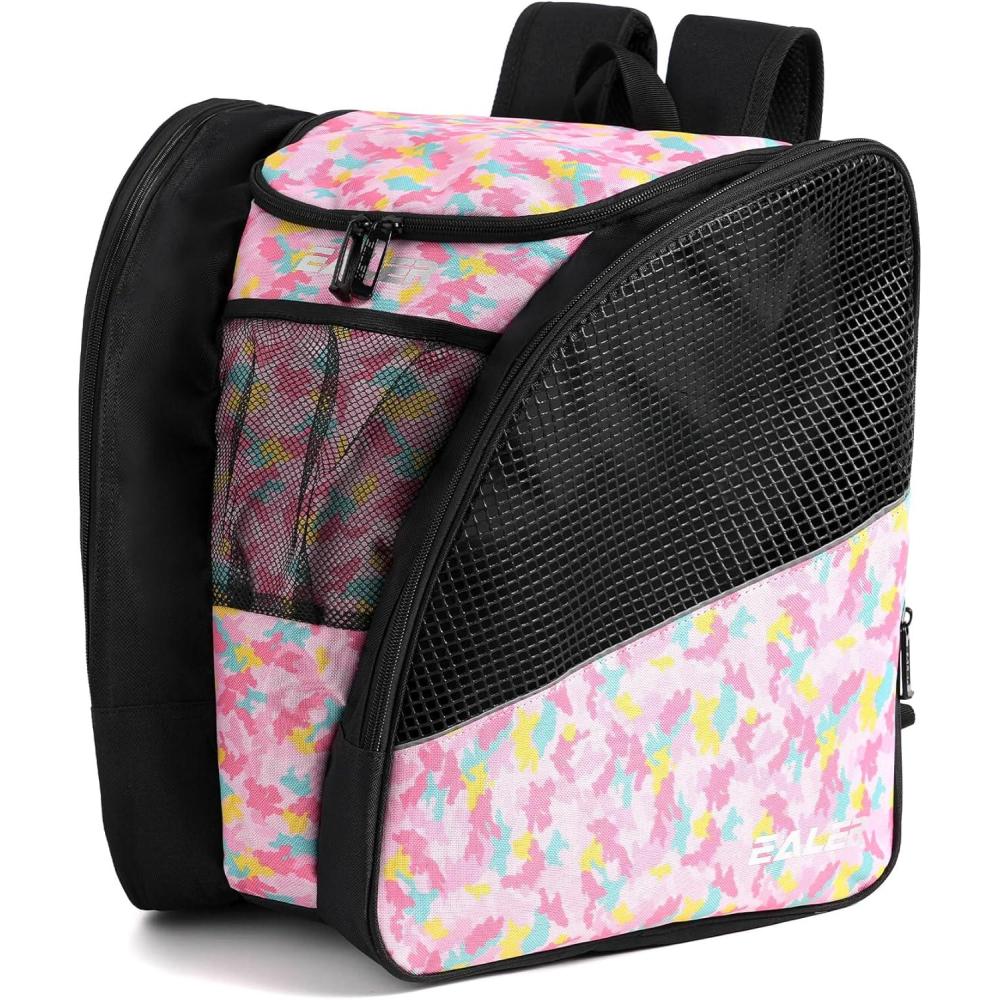 image:imageEALER SBH202 Ice Skate Bag Ice Skating Backpack Roller Skates Ski Boot Bag Ice amp Inline Skate Bag Large Capacity Waterproof Protective GearCamouflage
