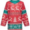 image:imageEALER Christmas Sublimated Practice Hockey Jersey Jacket with elk and Snow for Mans and Boys