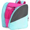 image:imageEALER SBH202 Ice Skate Bag Ice Skating Backpack Roller Skates Ski Boot Bag Ice amp Inline Skate Bag  Large Capacity Waterproof Protective GearRose Red