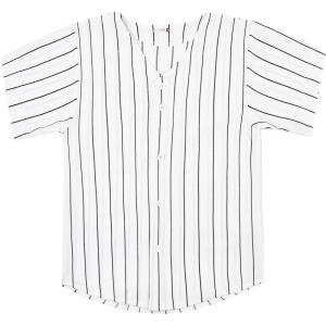 EALER BJK80 Series Kids Baseball Jersey Softball Jersey Button Down Shirts(Swhite)