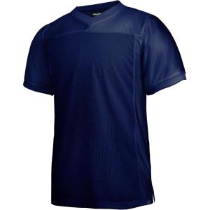 EALER Blank Football Jersey Mesh Athletic Football Shirt Practice Sports Uniform(Navy Blue)