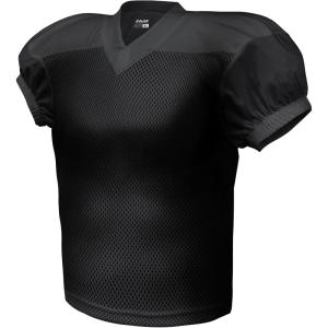 EALER Boys’ Youth Stretch Football Practice Jersey, Blank Football Jersey, Mesh Athletic Football Shirt, Practice Uniform(Black)