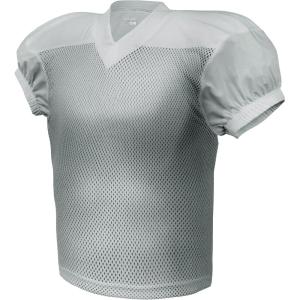EALER Boys’ Youth Stretch Football Practice Jersey, Blank Football Jersey, Mesh Athletic Football Shirt, Practice Uniform(Gray)
