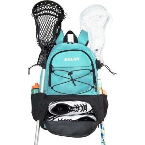 EALER ELB100 Lacrosse Bag, Turf Lacrosse Backpack Bag(Lake Blue)
