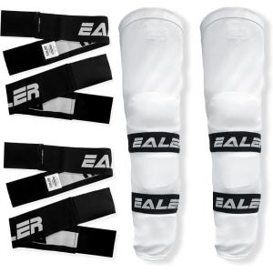 EALER Heavy Duty Hockey Shin Straps for Easy Use (Black)(HAS204-Junior)