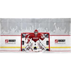 EALER Hockey Shooting Tarp 7×10 FT & 7/8×16 FT in 1 – Heavy Duty Goalie Target for Ice & Street Practice – Tear-Proof Built-in Shooter Tutor – Net Replacement for Garage Wall Protection(7’/8′ x 16′ in 1)