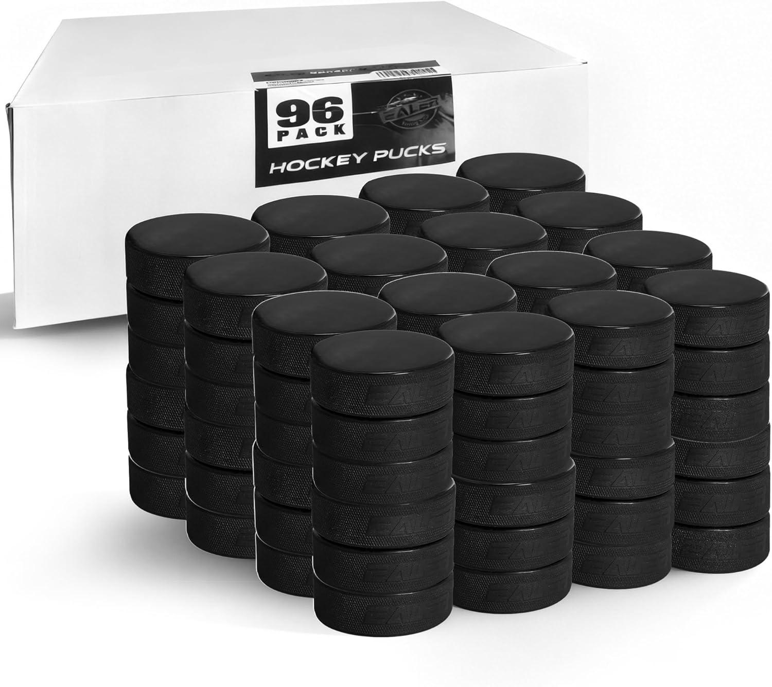 image:imageEALER Ice Hockey Pucks Official Regulation 3 Diameter 1 Thick Junior Lightweight Senior amp Heavyweight Training Pucks for Practice amp Classic PlayStandard 6oz