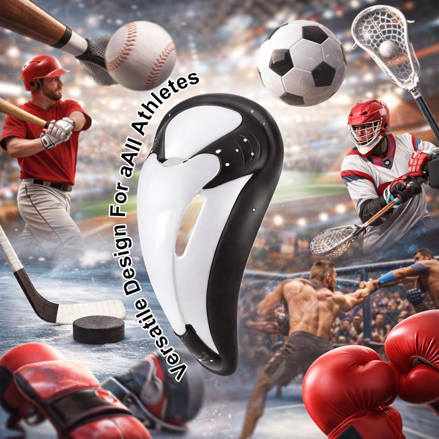 image:imageEALER Mens amp Boys Lightweight Vented Athletic Cup SoftRim Comfort Groin Protector ShockAbsorbing Impact Guard for Baseball Football Lacrosse Hockey Boxing amp MMA Youth amp AdultMedium